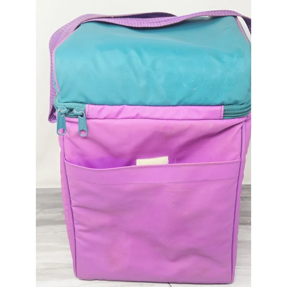 Igloo Retro Neon Lunch Cooler Bag Large 13×10 Vintage Style Purple‎